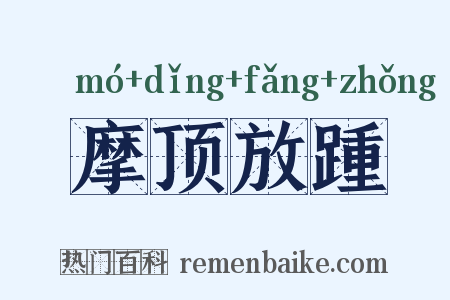 摩顶放踵是什么意思的图片